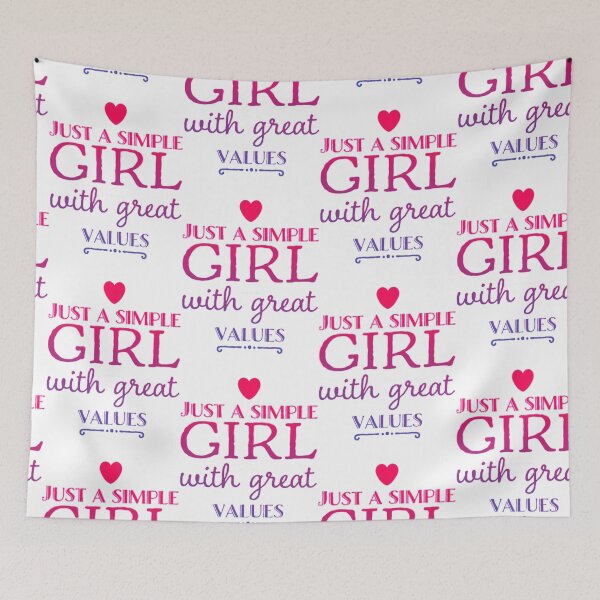 Item preview, Just a simple girl with great values Relaxed Fit  designed and sold by laughlin-aides.
