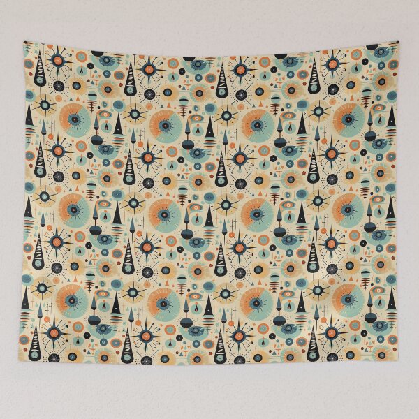 Item preview, 50's Abstract Mid-Century Modern Tile designed and sold by GloriousIdiot.
