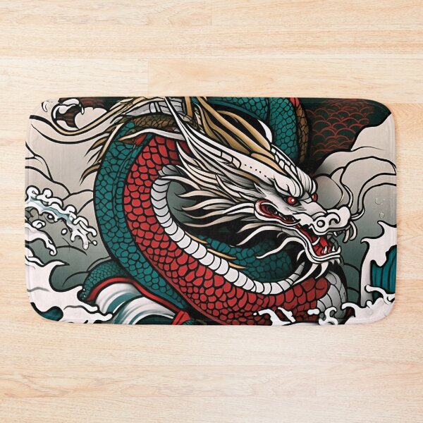 Item preview, Exquisite Blue Water Dragon A Vintage Japanese Treasure designed and sold by Tamas Das.