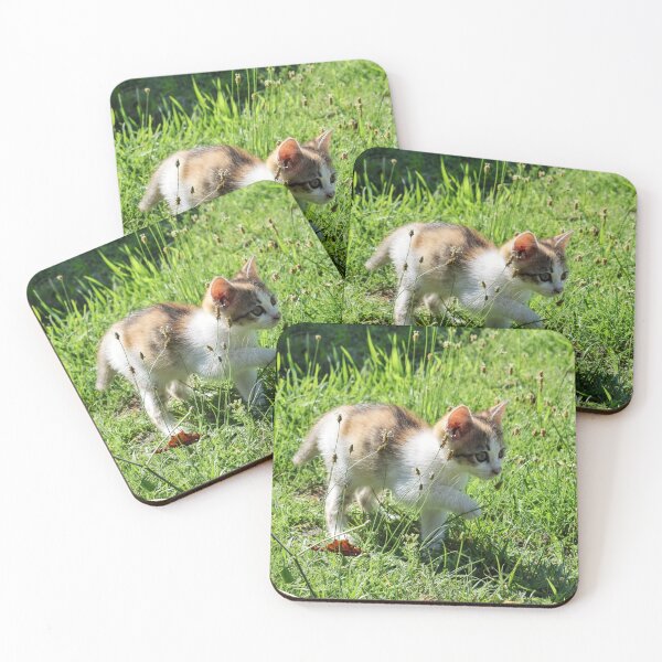 Item preview, Small Kitten in Green Grass designed and sold by Anastasia Kaneva.