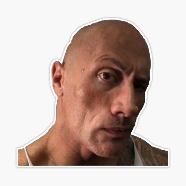 the rock sus | Sticker