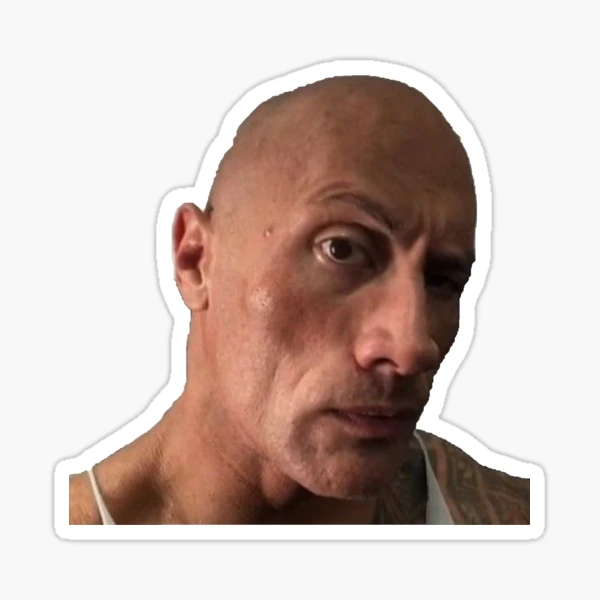 the rock sus Sticker for Sale by goon-street