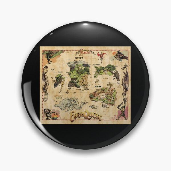 Item preview, Everquest World of Norrath Map  .   	 designed and sold by clancewxn8.