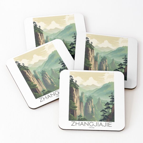 Item preview, A Vintage Travel Illustration of Zhangjiajie National Forest Park - China designed and sold by GoodOldVintage.