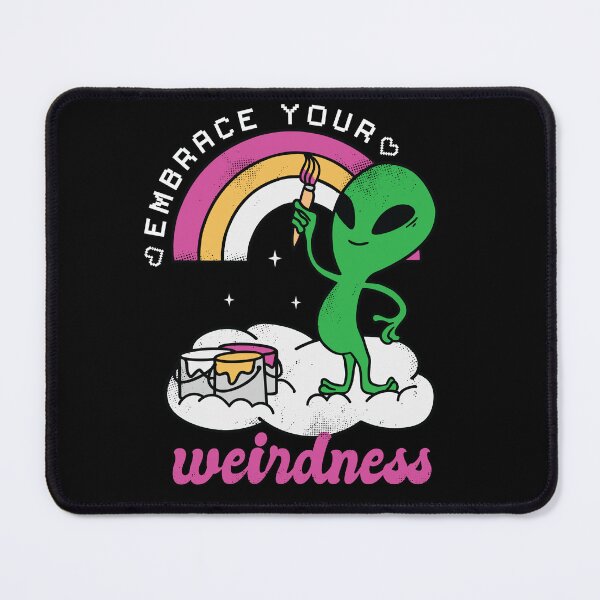 Item preview, Pride Hippie Martian Alien Rainbow Embrace Your Weirdness designed and sold by Nicole Creates.