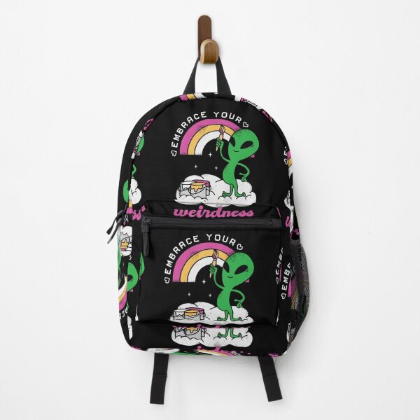 Item preview, Pride Hippie Martian Alien Rainbow Embrace Your Weirdness designed and sold by Nicole Creates.