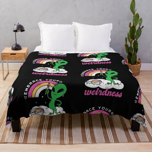 Item preview, Pride Hippie Martian Alien Rainbow Embrace Your Weirdness designed and sold by Nicole Creates.
