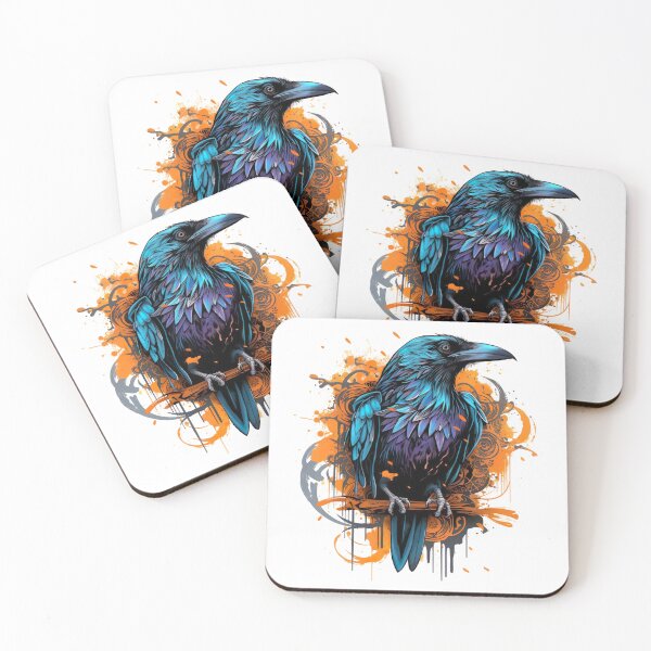 Item preview, bird/crow designed and sold by InkCreato.