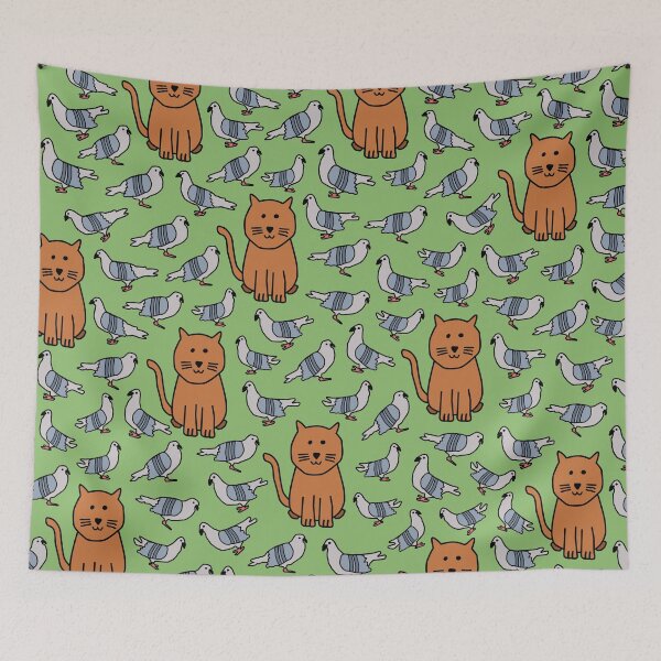 Item preview, Cat amongst the pigeons designed and sold by DanandDee.