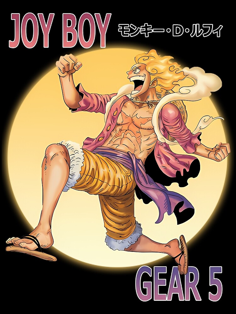 Anime Gear 5 Luffy Crew One Piece, Luffy Gear 5, Joy Boy laugh, Monkey D  Luffy Poster for Sale by LadaKholosho