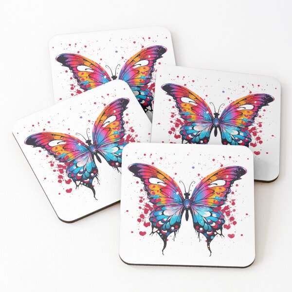 Item preview, Kaleidoscope Flutter: Multicolored Butterfly designed and sold by OceanExpress.