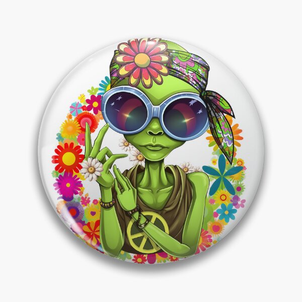 Item preview, 70's Retro Hippie Alien Flower Crown Peace Bright Green Case designed and sold by Nicole Creates.