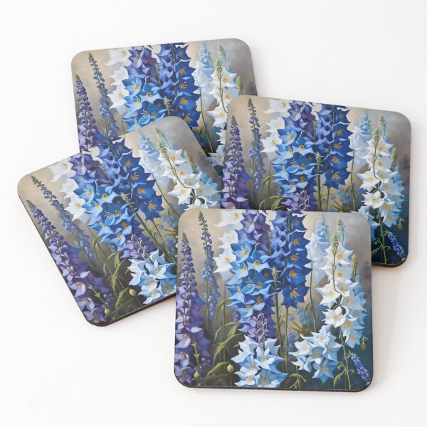 Item preview, Delphiniums Floral Oil Painting designed and sold by MySupplemental.