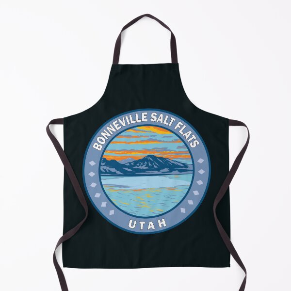 Item preview, Bonneville Salt Flats Utah Illustration Travel Art designed and sold by KrisSidDesigns.