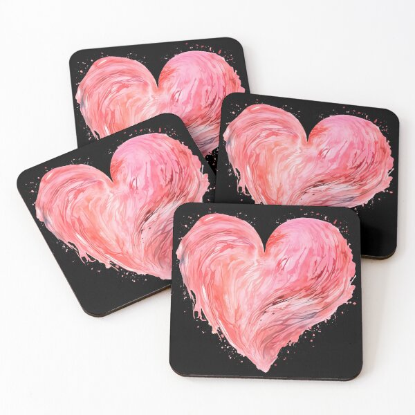 Item preview, Heart - Cute Floral Pink Heart Love Women Girls Wife Mom designed and sold by farhanhafeez.
