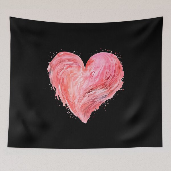 Item preview, Heart - Cute Floral Pink Heart Love Women Girls Wife Mom designed and sold by farhanhafeez.