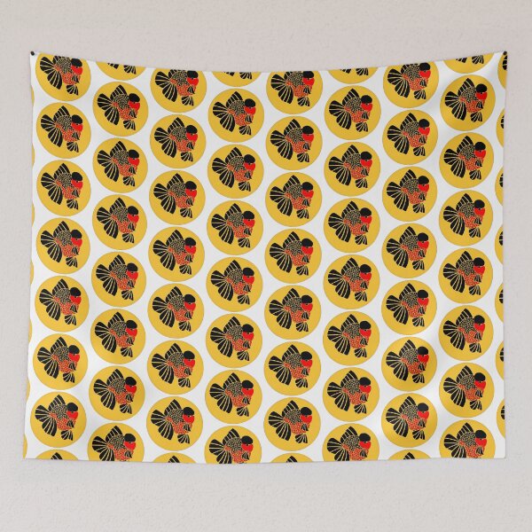 Item preview, Black and Red Oranda Goldfish 80823A designed and sold by Nosnah.