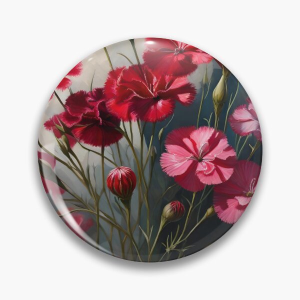 Item preview, Dianthus Floral Oil Painting designed and sold by MySupplemental.
