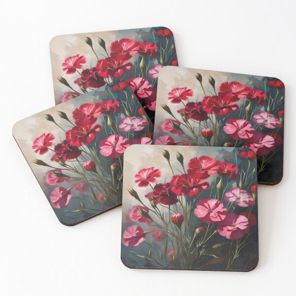 Item preview, Dianthus Floral Oil Painting designed and sold by MySupplemental.