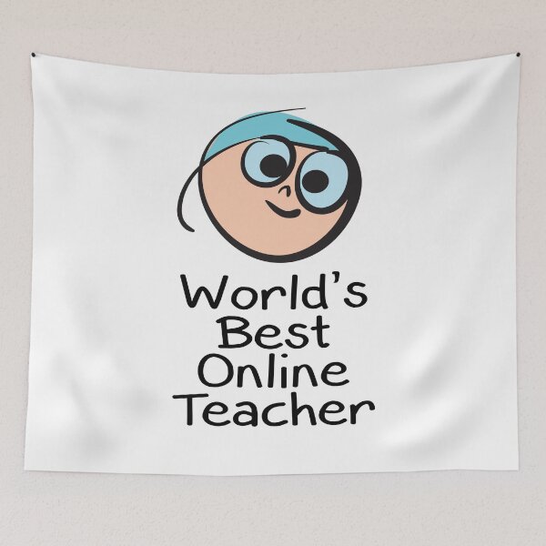 Item preview, Worlds Best Online Teacher Life designed and sold by ProjectX23.