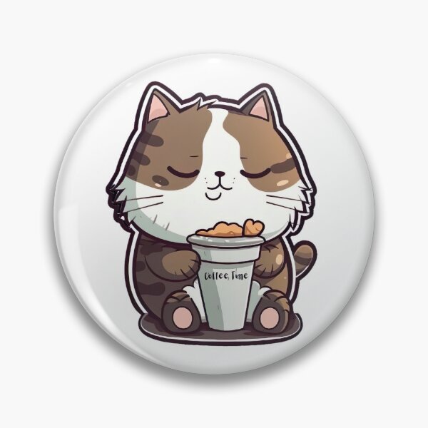 Item preview, Cute cat loves coffee designed and sold by InkCreato.