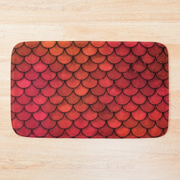 Item preview, Mermaid Scales Ruby Red designed and sold by Karin Taylor.