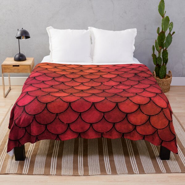 Item preview, Mermaid Scales Ruby Red designed and sold by Karin Taylor.