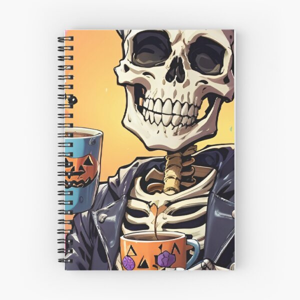Item preview, halloween coffee drinking skeleton designed and sold by Abdalla Hussein.