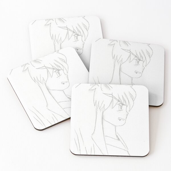 Item preview, Anime Figure Side Profile (Black/White) designed and sold by Anmioma.