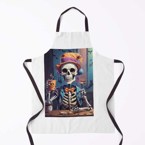 Item preview, halloween coffee drinking skeleton designed and sold by Abdalla Hussein.