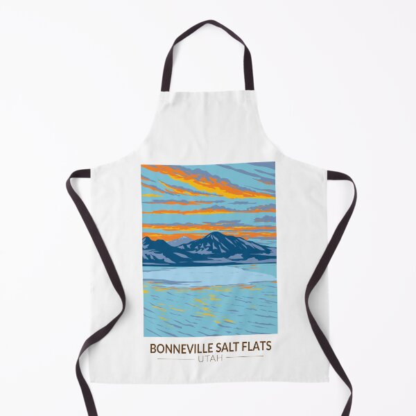 Item preview, Bonneville Salt Flats Utah Travel Art Vintage designed and sold by KrisSidDesigns.
