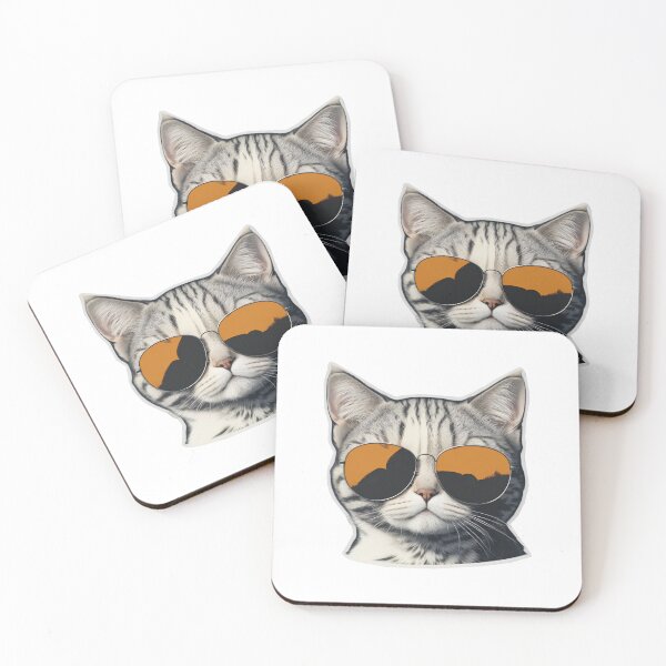 Item preview, Cat with sunglasses summer vibe designed and sold by Digitalcipart.