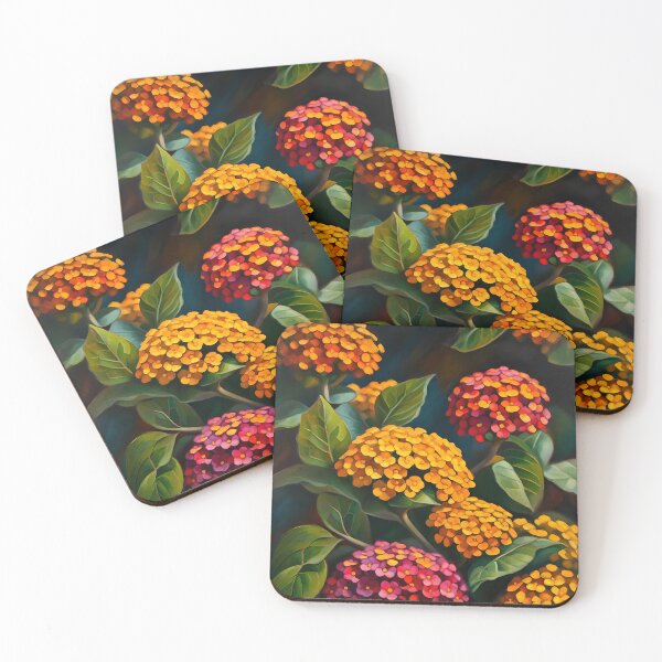Item preview, Lantana Floral Oil Painting designed and sold by MySupplemental.