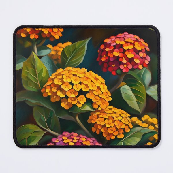 Item preview, Lantana Floral Oil Painting designed and sold by MySupplemental.