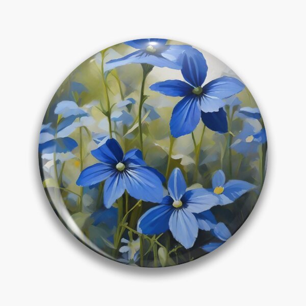Item preview, Lobelia Floral Oil Painting designed and sold by MySupplemental.