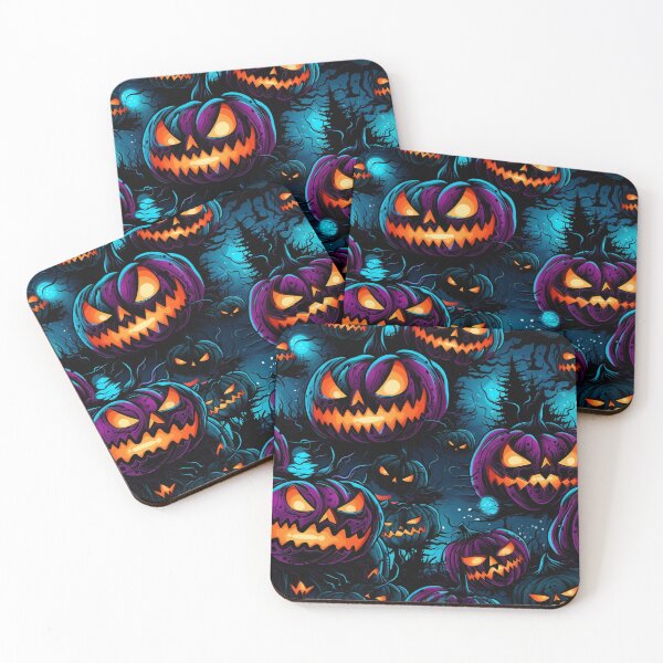 Item preview, Purple Halloween Pumpkins designed and sold by Devilscrib Design.