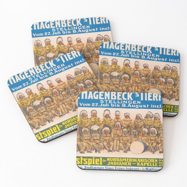 Artikelvorschau, STK501802A – Vintage-Zirkusplakat mit einer Band der amerikanischen Ureinwohner. entworfen und verkauft von StocktrekImages.