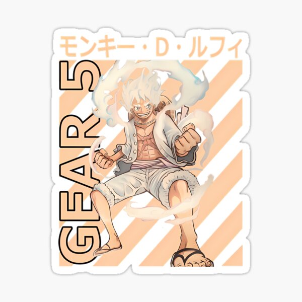 One piece luffy gear 5 Sticker by Soulzodiac