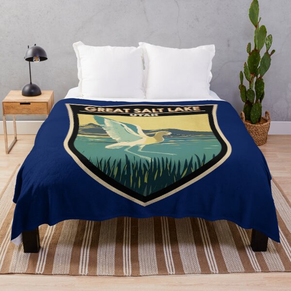 Item preview, Great Salt Lake American Avocet Travel Art Badge designed and sold by KrisSidDesigns.