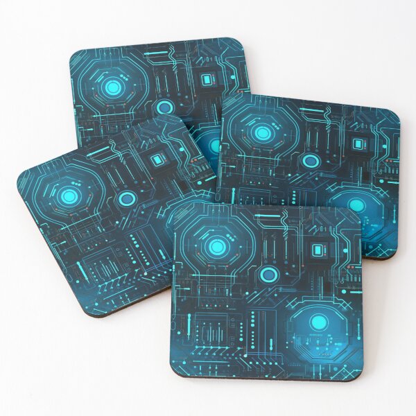 Item preview, xSeamless Pattern Beyond Interfaces: Futuristic Digital Art Unleashed designed and sold by AlienSkinEyes.