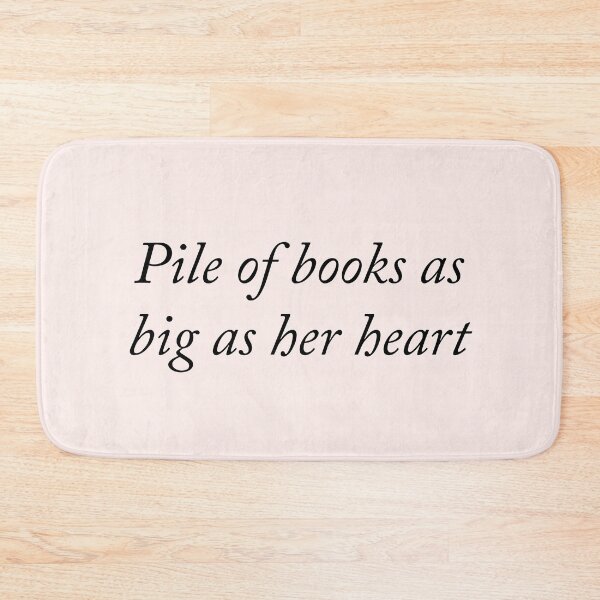 Item preview, Pile of books as big as her heart designed and sold by kassiopeiia.