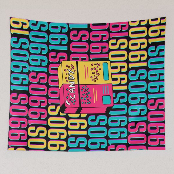 Item preview, 1990s retro design 10 - Black Background designed and sold by PunjabanJatti.