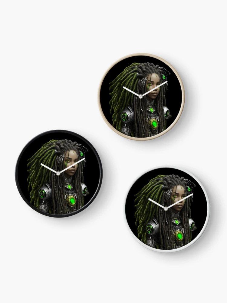 Thumbnail 3 of 4, Clock, Dreadlock future tech Female 3 designed and sold by Rothnaric.