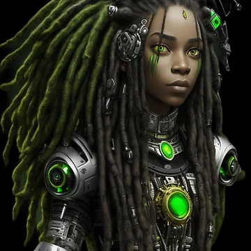 Artwork thumbnail, Dreadlock future tech Female 3 by Rothnaric