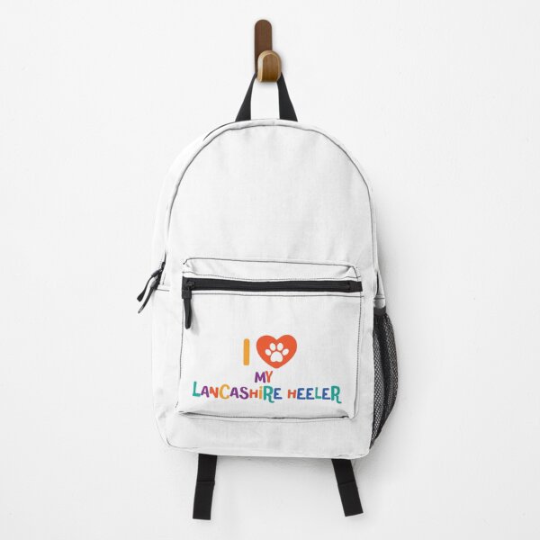 Item preview, I love my lancashire heeler dog - colorful text with pawheart designed and sold by EmeraldeaArt.