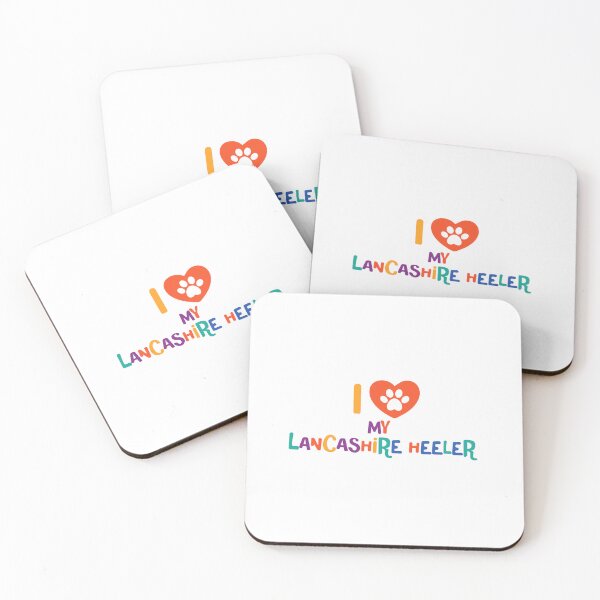 Item preview, I love my lancashire heeler dog - colorful text with pawheart designed and sold by EmeraldeaArt.