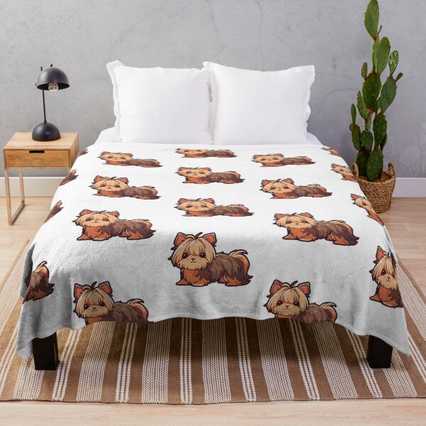 Item preview, Cute Kawaii Yorkie Puppy Yorkshire Terrier Dog  designed and sold by CozyKawaiiArt.