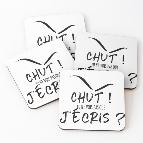 Item preview, Hush! Can't you see I'm writing? designed and sold by On-joy.