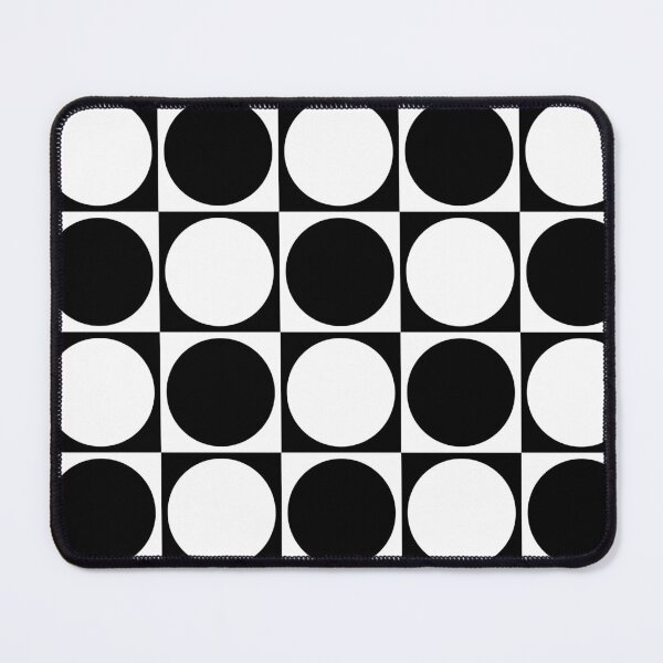 Item preview, 70s Checks and Circles Black and White designed and sold by miavaldez.