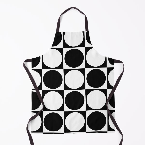Item preview, 70s Checks and Circles Black and White designed and sold by miavaldez.